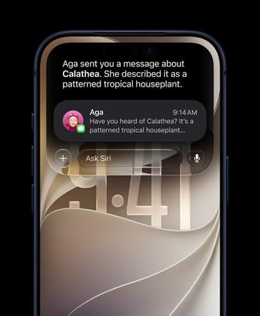 อินเทอร์เฟซคำสั่งเสียง Siri AI โฉมใหม่